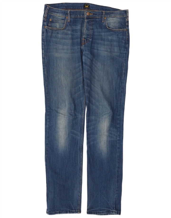 Мужские джинсы Lee Powell Slim W36 L36, синий хлопок