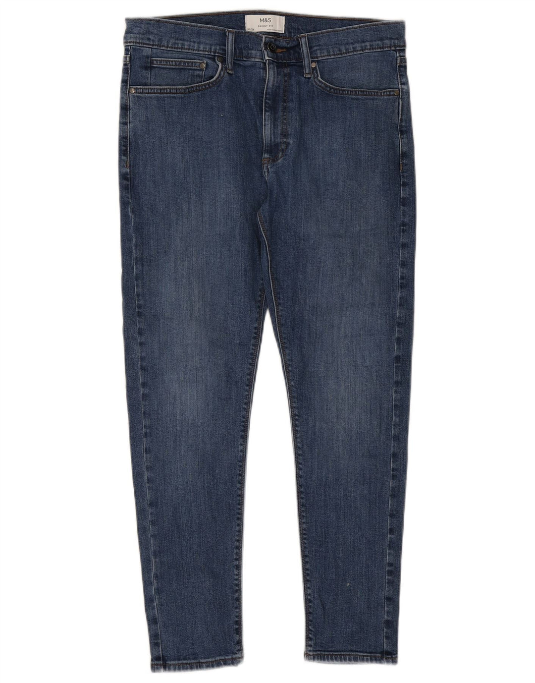 Мужские джинсы скинни Marks & Spencer W32 L29 синие, хлопок