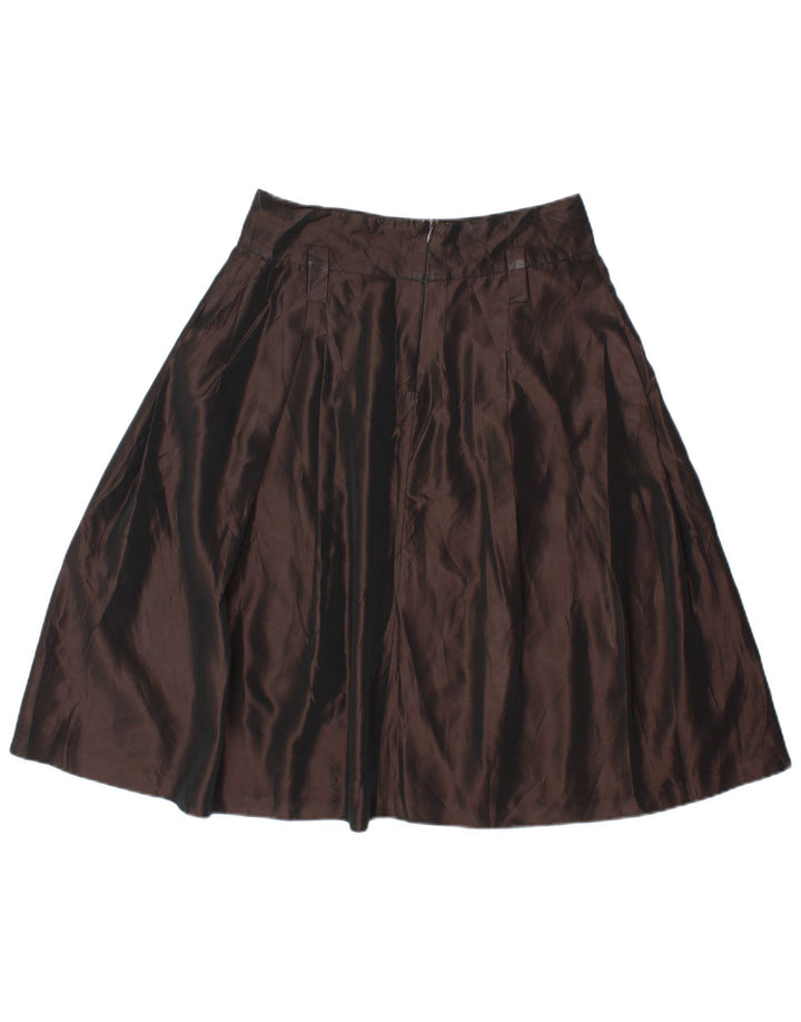 Женская юбка-трапеция Zara Medium W28 Коричневый вискоза