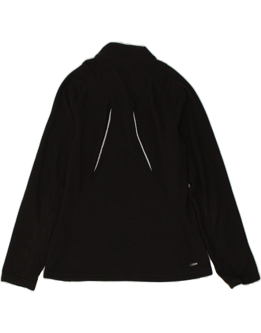 PUMA Womens Zip Neck Fleece Jumper UK 10 Small Black Polyester Vintage Puma and Second-Hand Puma from Messina Hembry 