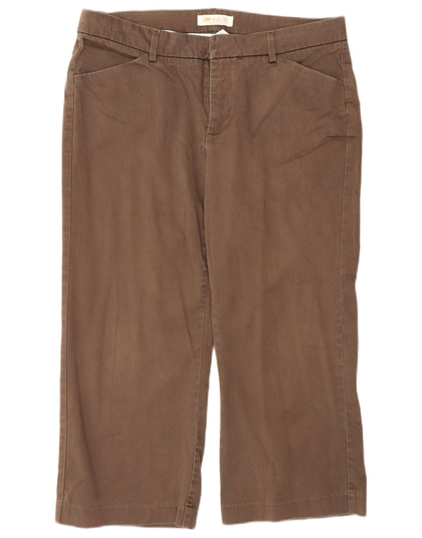 Женские прямые капри Lee для миниатюрных размеров США 11/12, большие W32 L22, коричневые