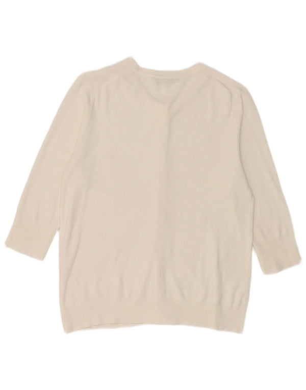 Женский кардиган с рукавом 3/4 Zara UK 18 XL Белый