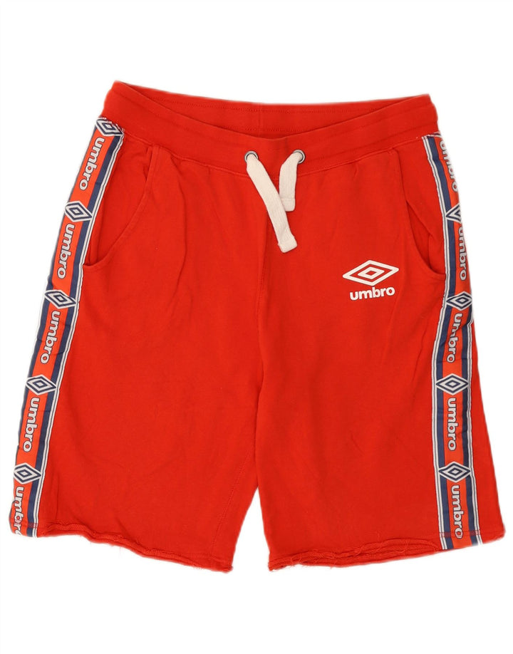 Umbro Мужские спортивные шорты с рисунком, средний красный хлопок, хлопок