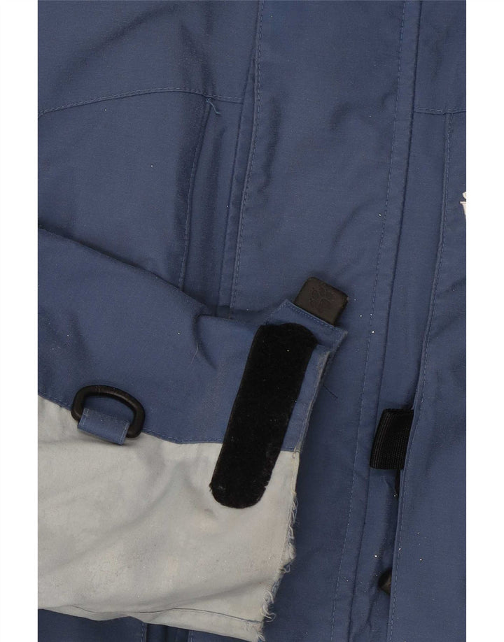 Мужская лыжная куртка Jack Wolfskin UK 40/42, большая синяя, полиамид с цветными блоками