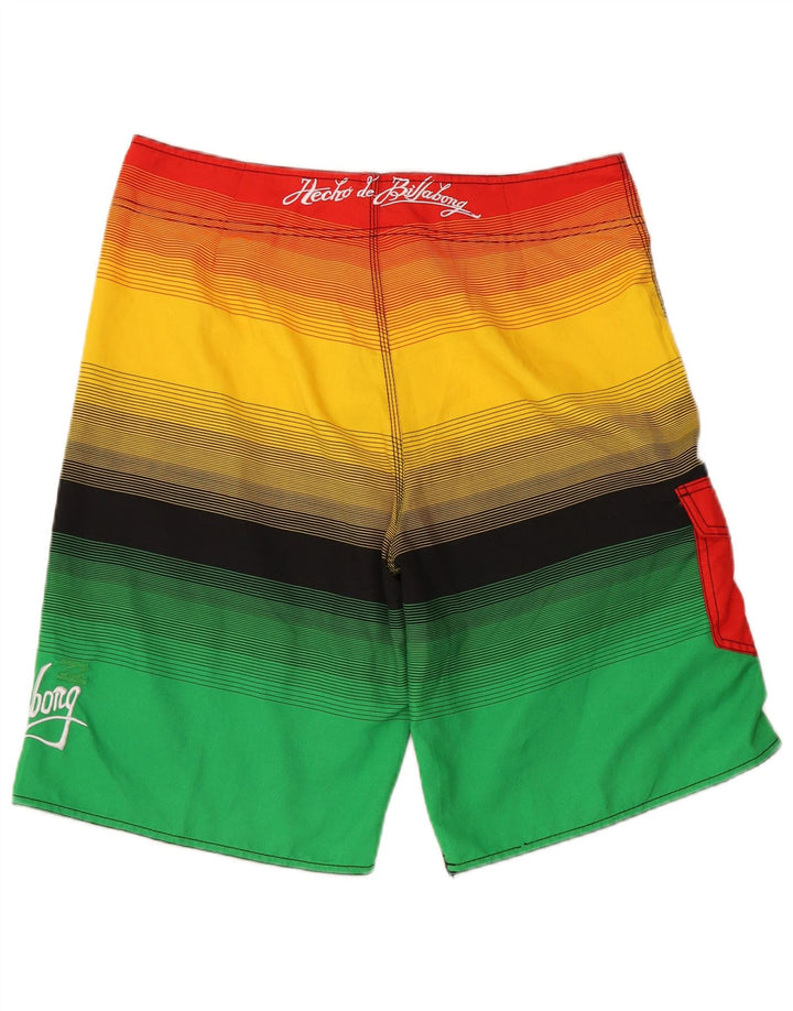 Billabong Мужские шорты для плавания с рисунком, большие разноцветные полоски