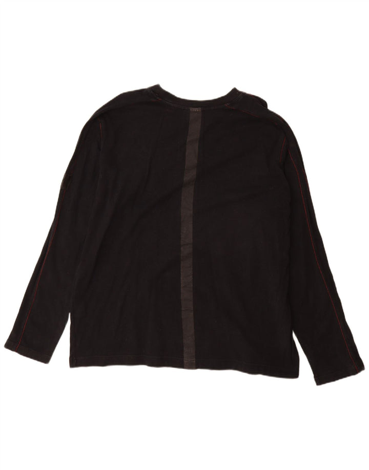 Мужской топ с рисунком Murphy & Nye, длинный рукав, 2XL, черный хлопок