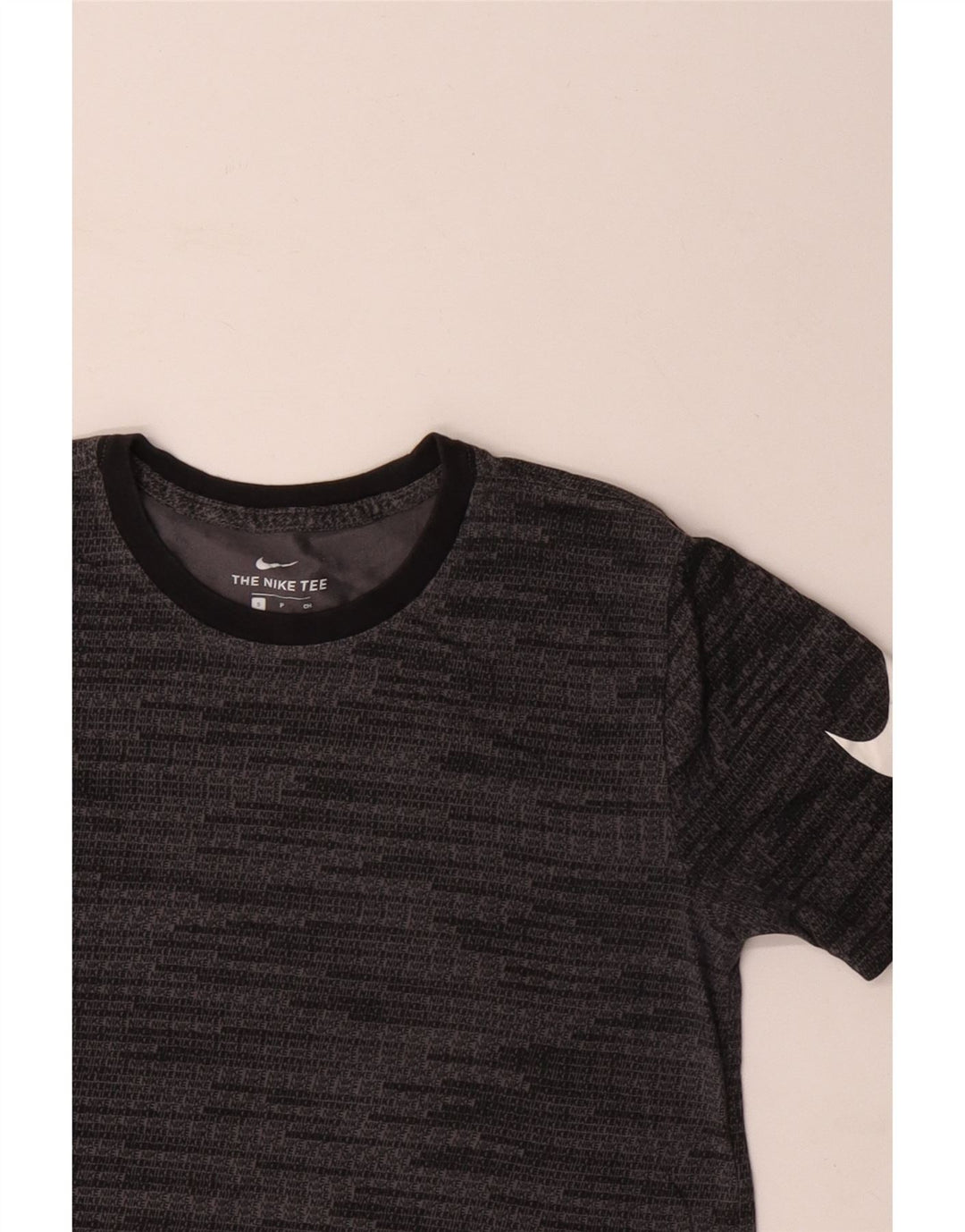 Мужская футболка с рисунком NIKE, маленький серый хлопковый топ