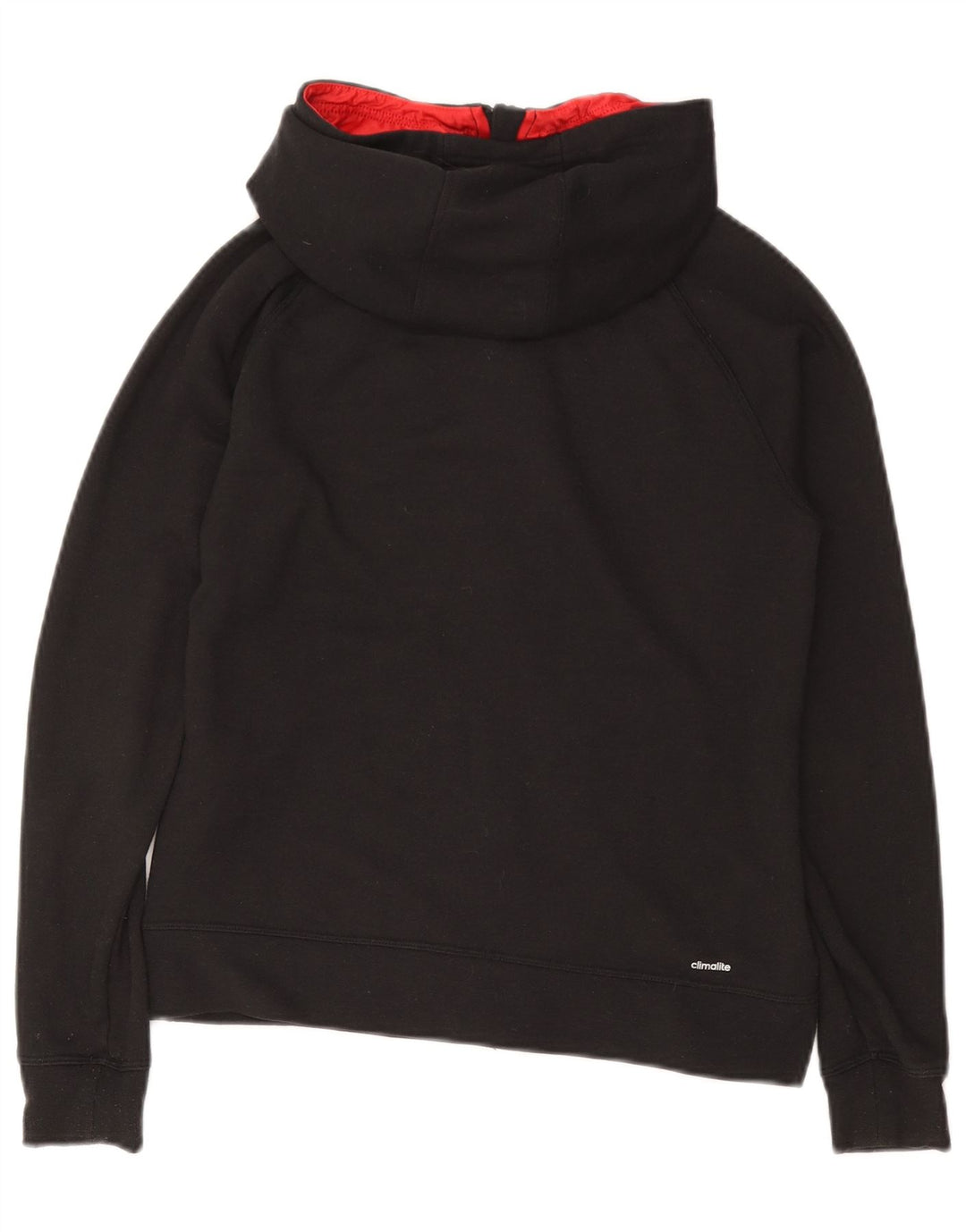 Женский свитер с капюшоном ADIDAS Climalite на молнии UK 4/6 XS, черный полиэстер