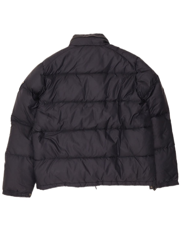 Guess Мужская утепленная куртка с капюшоном UK 46 3XL Темно-синий нейлон
