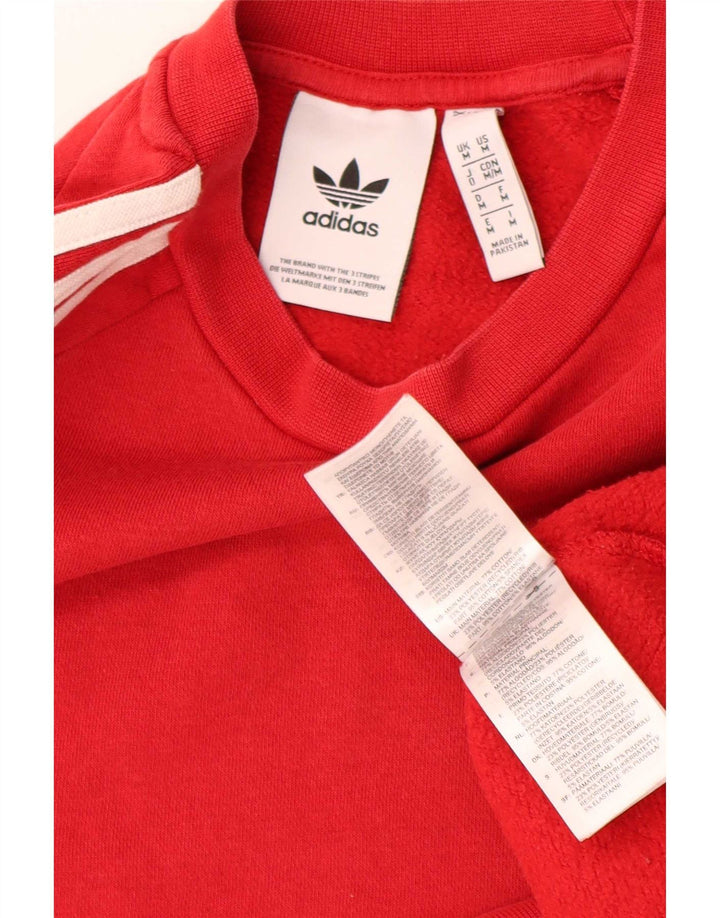 Мужской свитер Adidas, джемпер среднего красного цвета, хлопок