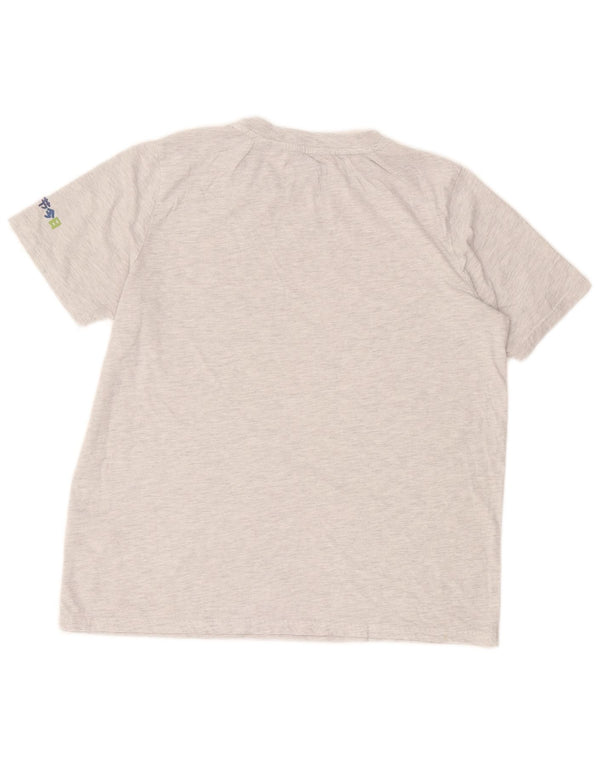 Женская укороченная футболка с рисунком Superdry UK 12, средний серый в полоску