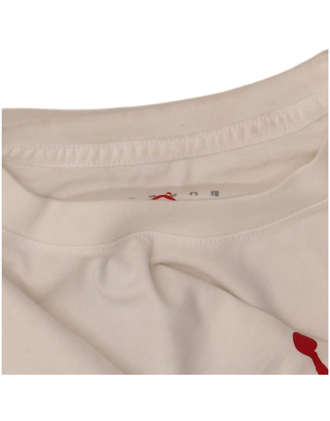 JORDAN Mens Graphic T-Shirt Top Small White Cotton