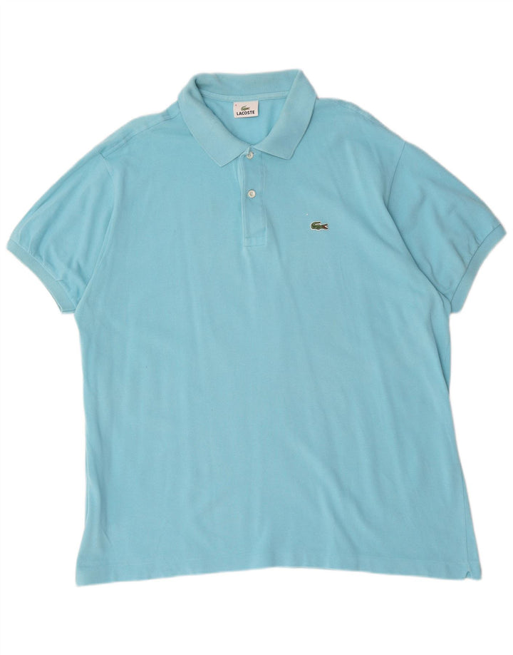 Мужская рубашка-поло Lacoste, размер 8, 3XL, синяя, хлопок