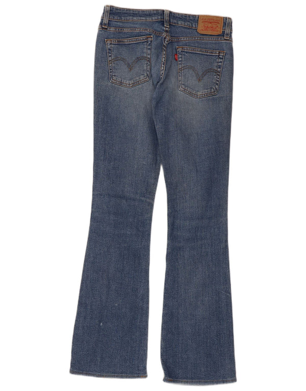 Женские джинсы Levi's 518 Super Low Bootcut, размер 3, маленькие W28 L32, синие, хлопок
