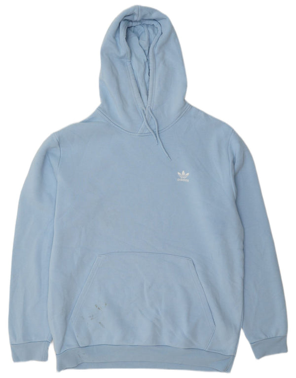 Мужской джемпер с капюшоном Adidas XL, синий хлопок