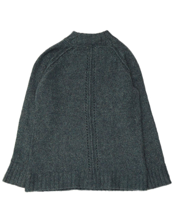 Женский свитер с высоким воротником WHITE STUFF UK 12, средний зеленый в крапинку