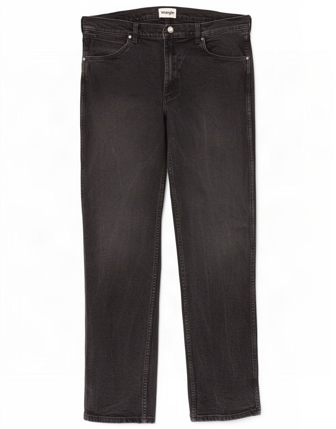 Мужские прямые джинсы Wrangler W36 L36, черный хлопок