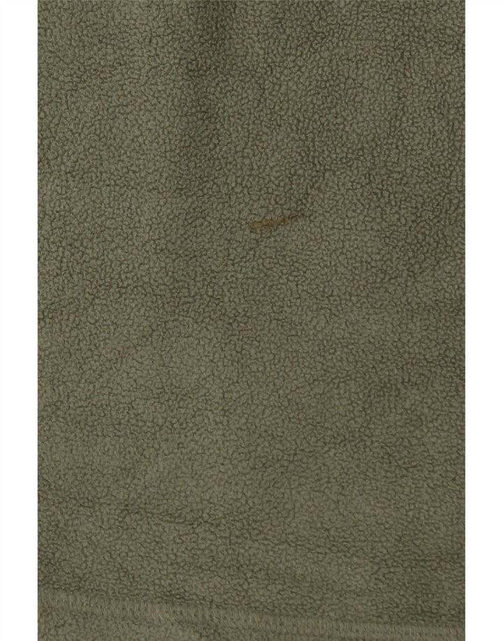 Мужской флисовый джемпер с воротником на молнии Eddie Bauer, средний хаки, полиэстер