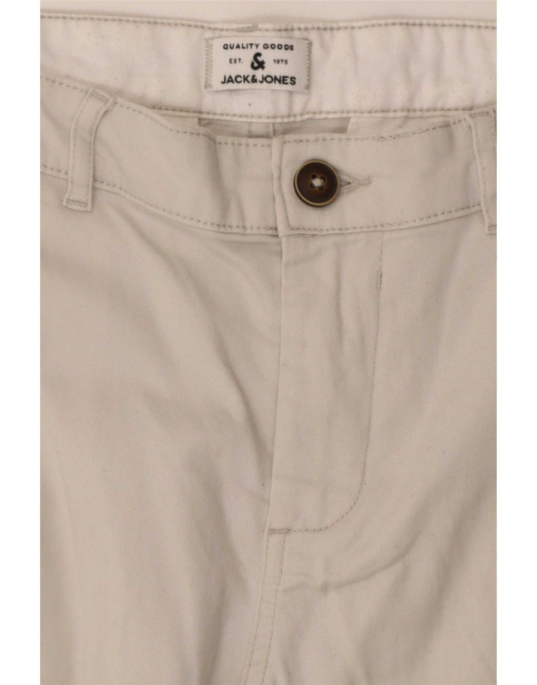 Мужские шорты карго Jack & Jones W34 большие бежевые