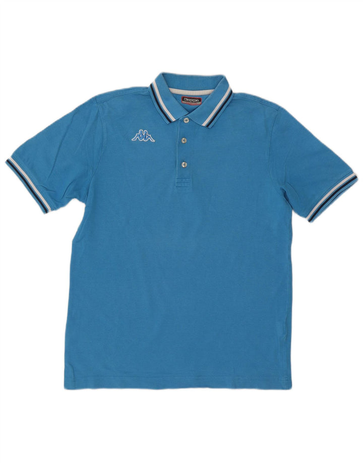 KAPPA Mens Polo Shirt Medium Blue Cotton