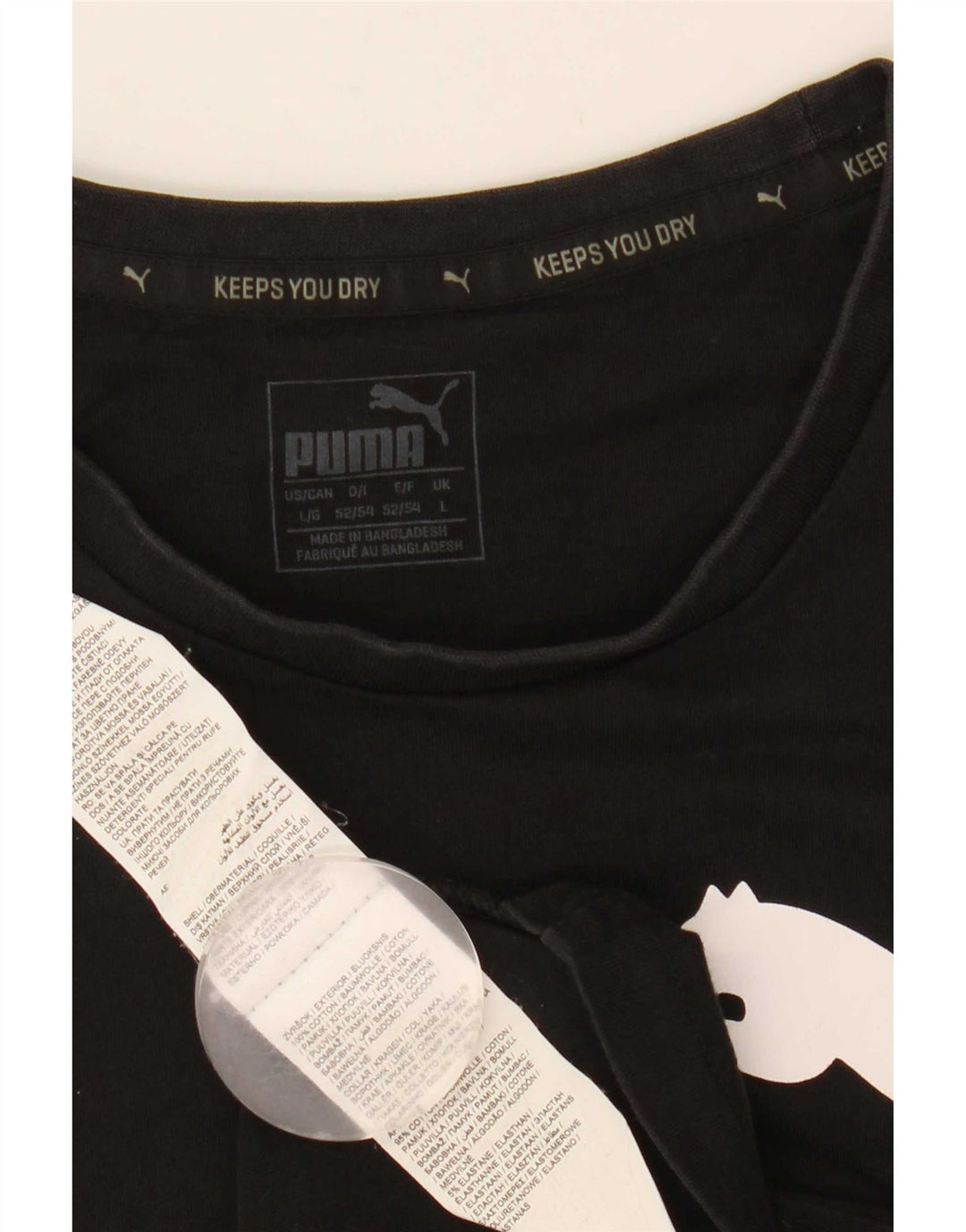 Мужской жилет с рисунком Puma, большой черный хлопковый