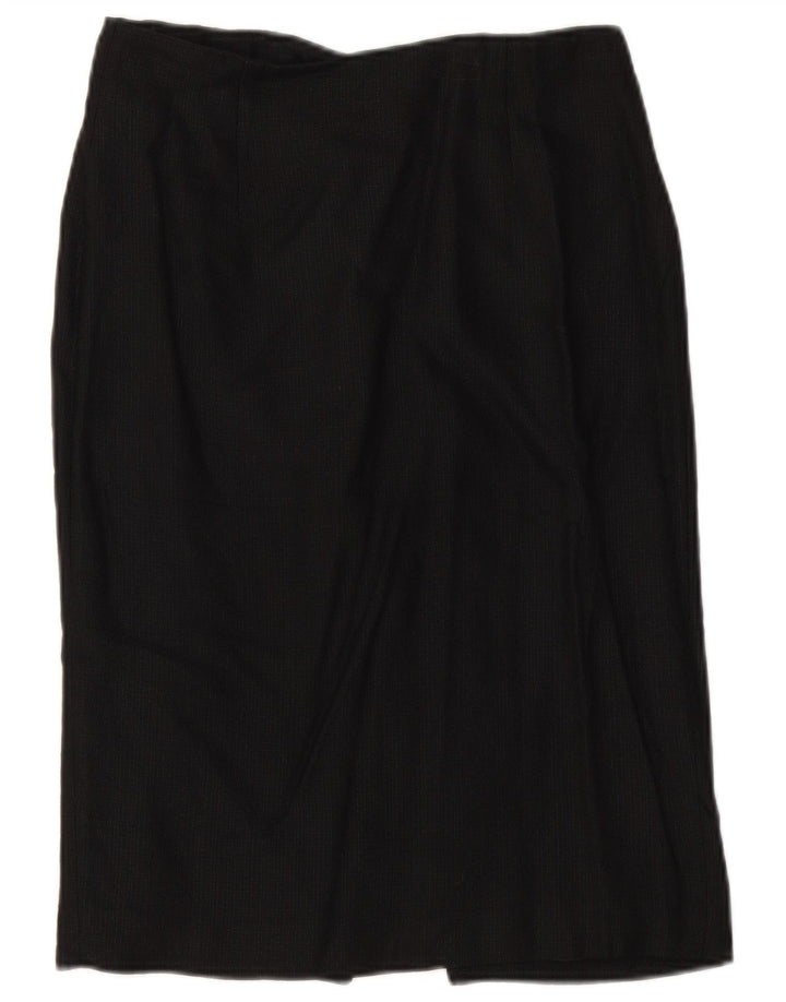 Женская прямая юбка Zara EU 38, маленькая W28, черная вискоза