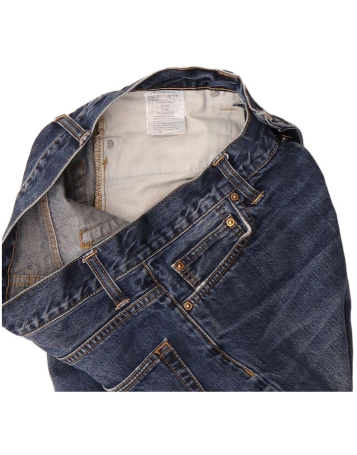 Мужские прямые джинсы Carhartt Klondike W30 L32, синий хлопок