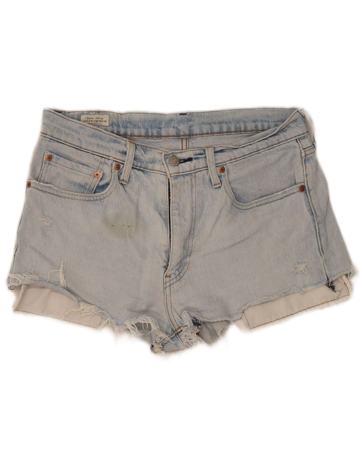 Женские джинсовые шорты Levi's 512 W32, большие синие, хлопок