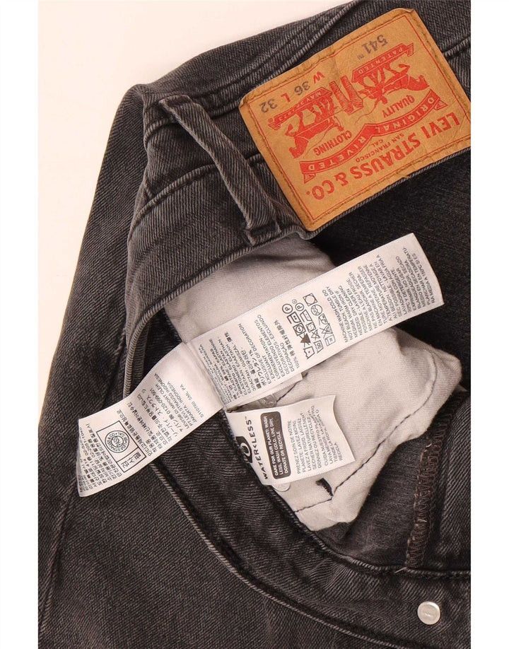 Мужские зауженные джинсы Levi's 541 W36 L32 Серые хлопковые
