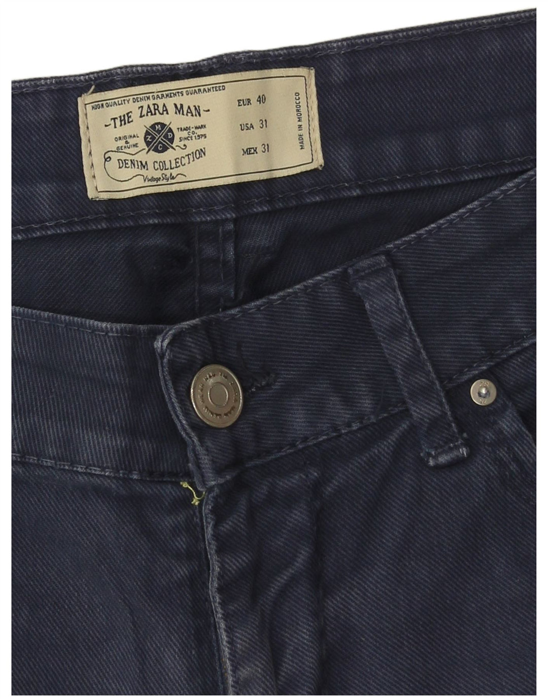 Мужские джинсовые шорты Zara EU 40 Medium W31 Темно-синие