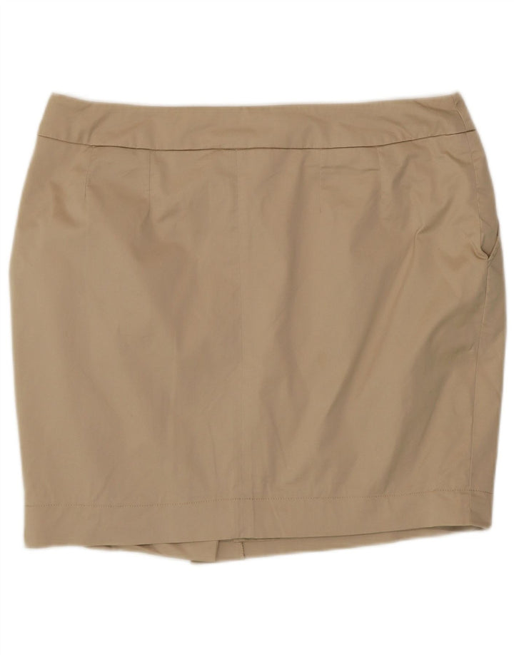 Женская мини-юбка Zendra EU 46 XL W34 Бежевый хлопок