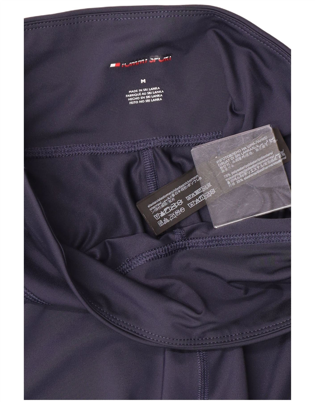 Женские леггинсы с рисунком Tommy Hilfiger UK 12, средний темно-синий, полиэстер