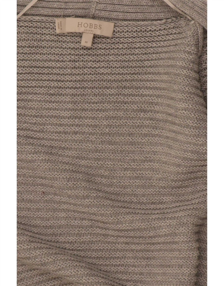 Женский открытый кардиган Hobbs UK 14, хлопковый средний серый цвет