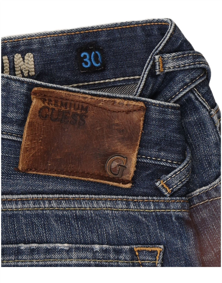 GUESS Mens Premium Slim Jeans W30 L34 Blue