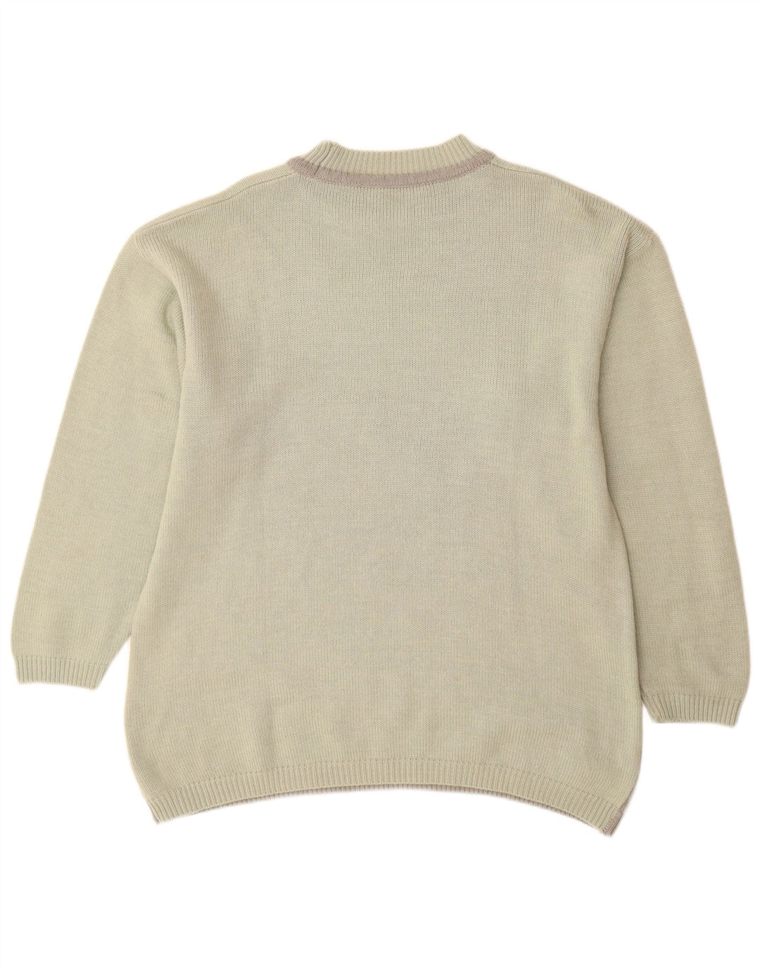 ВИНТАЖНЫЙ женский джемпер с высоким воротником, Великобритания, 16, большой зеленый с животным принтом