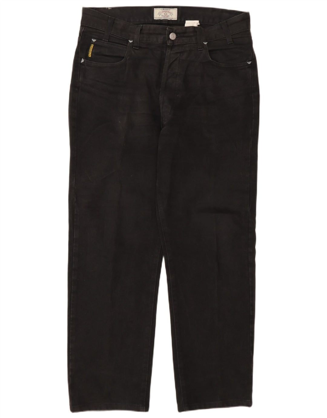 Мужские прямые джинсы Armani W32 L28, черный хлопок
