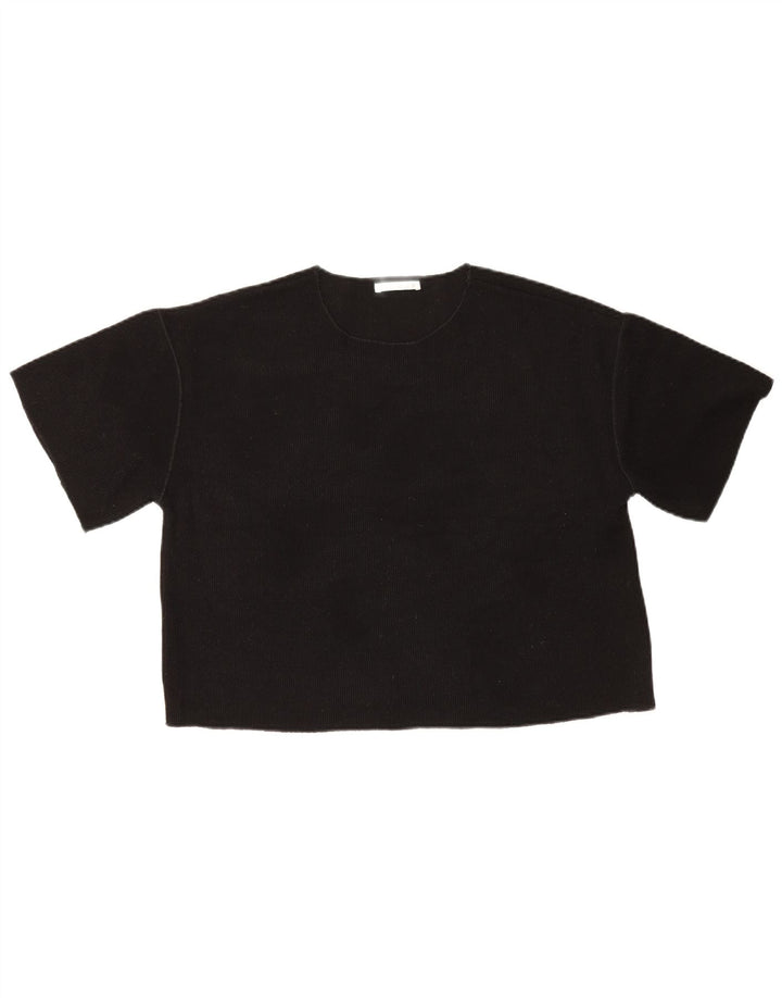 Женская футболка Zara Top UK 14 Medium Black