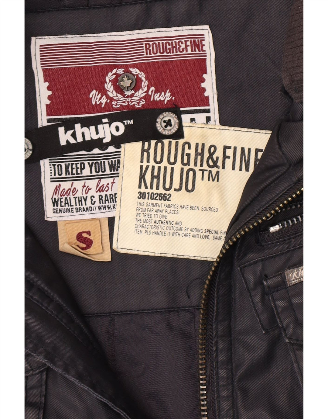 Мужская куртка KHUJO Utility UK 36, маленькая, темно-синяя