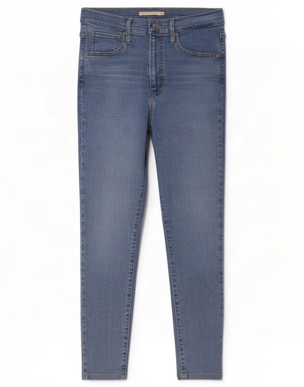 Женские укороченные джинсы скинни Levi's Mile W29 L24, синий хлопок