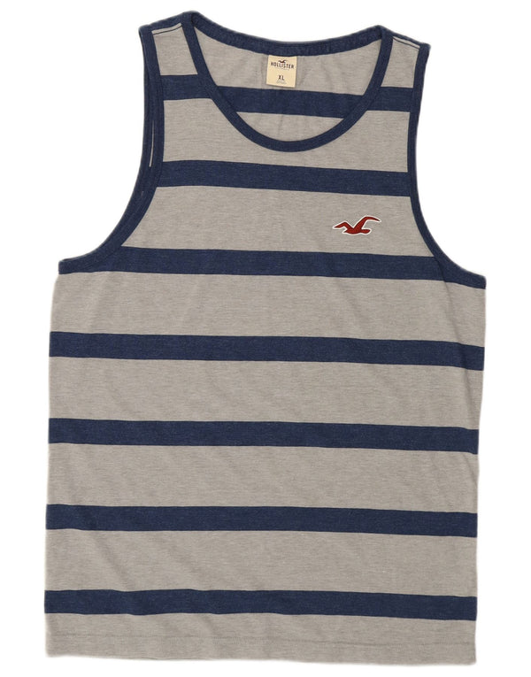 Мужской жилет Hollister XL, хлопок в серую полоску