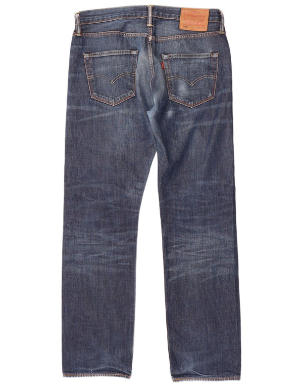 Мужские прямые джинсы Levi's 501 W33 L32 синие, хлопок