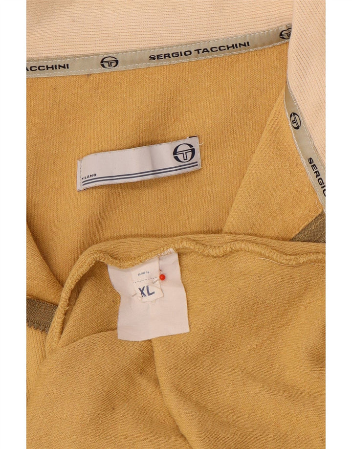 Мужской свитер с воротником на молнии Sergio Tacchini XL, коричневый