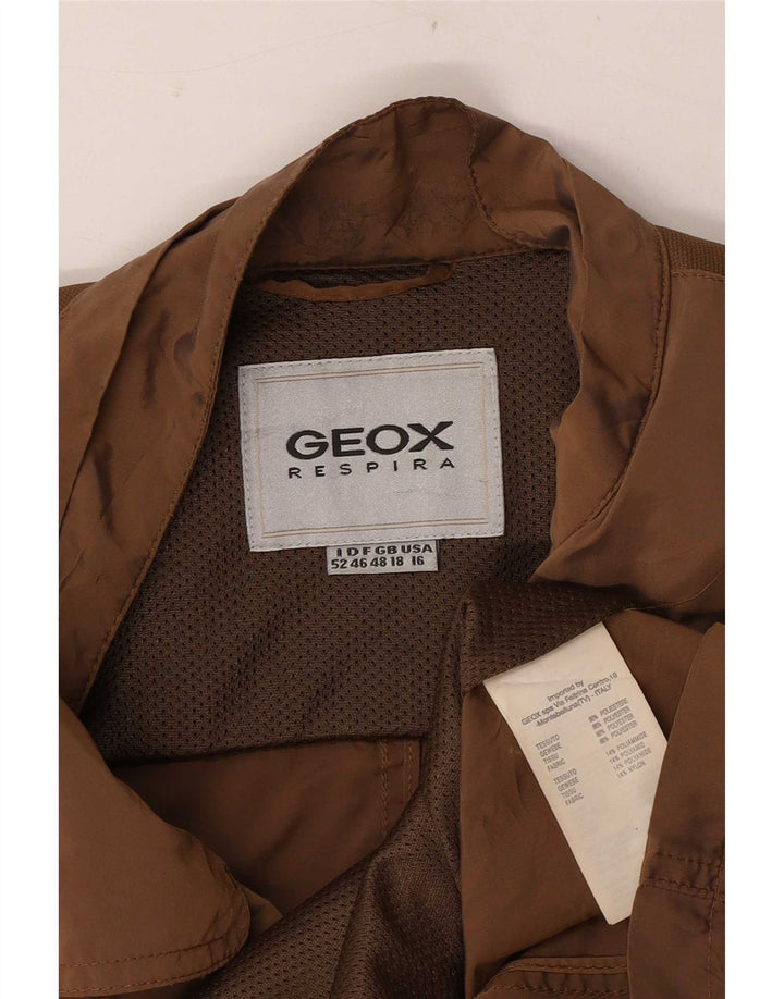 Женская куртка Geox Respira UK 18 XL, коричневый полиэстер