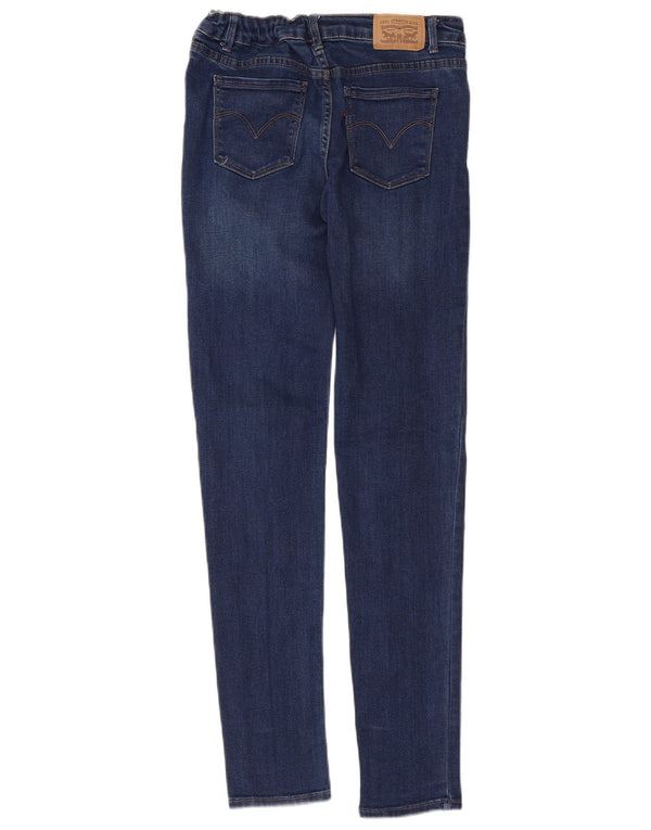 Джинсы LEVI'S Girls 710 Super Skinny 13-14 лет W28 L29 Темно-синие, хлопок
