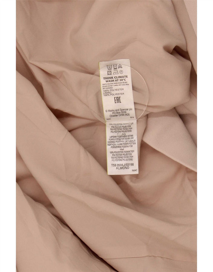 Женский открытый пиджак с рукавами 3/4 Marks & Spencer UK 24 4XL Розовый