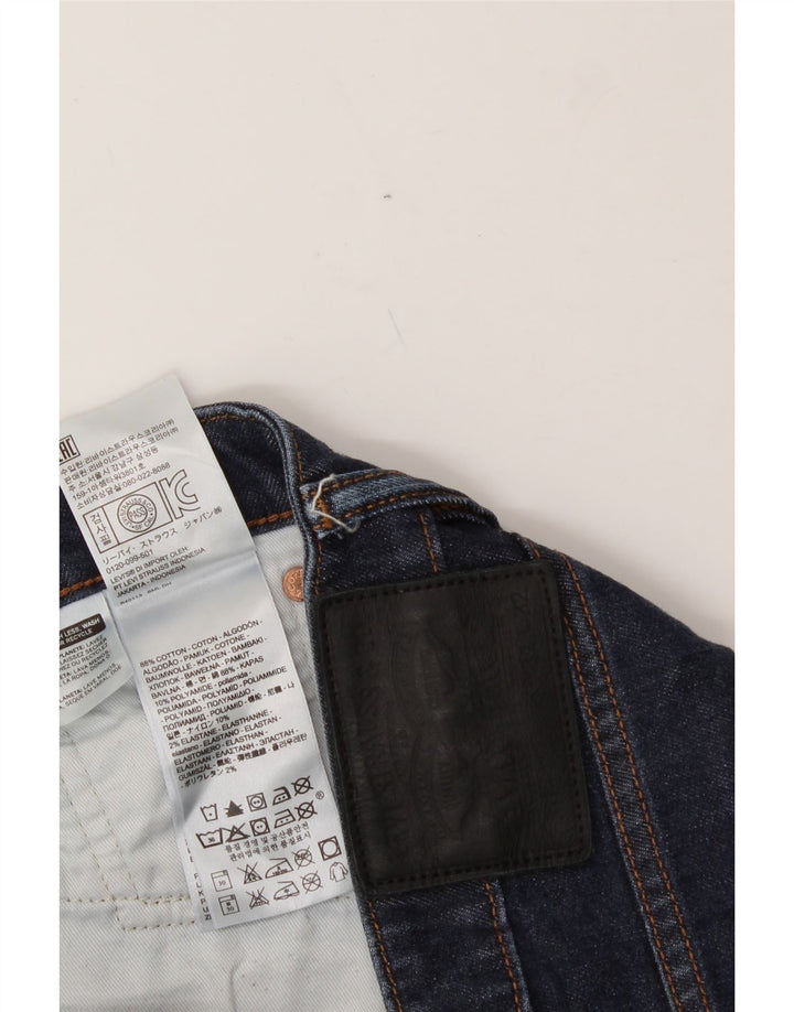 LEVI'S Mens Straight Jeans W31 L28 Navy Blue Cotton Vintage Levi's and Second-Hand Levi's from Messina Hembry 