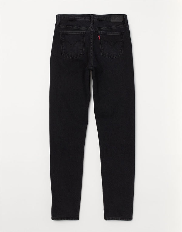 Джинсы Levi's Slim для девочек 14–15 лет W26 L28, черный хлопок