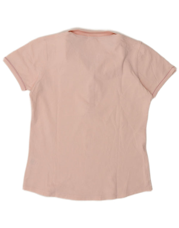 Sun68 Womens Polo Shirt UK 18 XL Pink Cotton