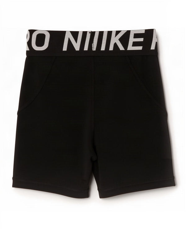 Женские спортивные шорты Nike Dri Fit с графическим рисунком UK 4 XS, черный полиэстер