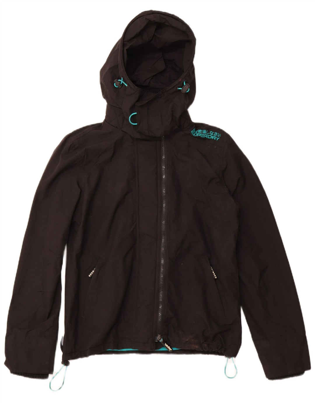 SUPERDRY Женская ветровка The Windcheater UK 14 Средний Черный